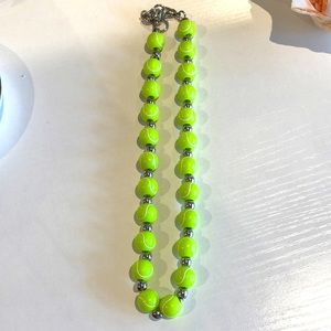 Tennis ball choker necklace